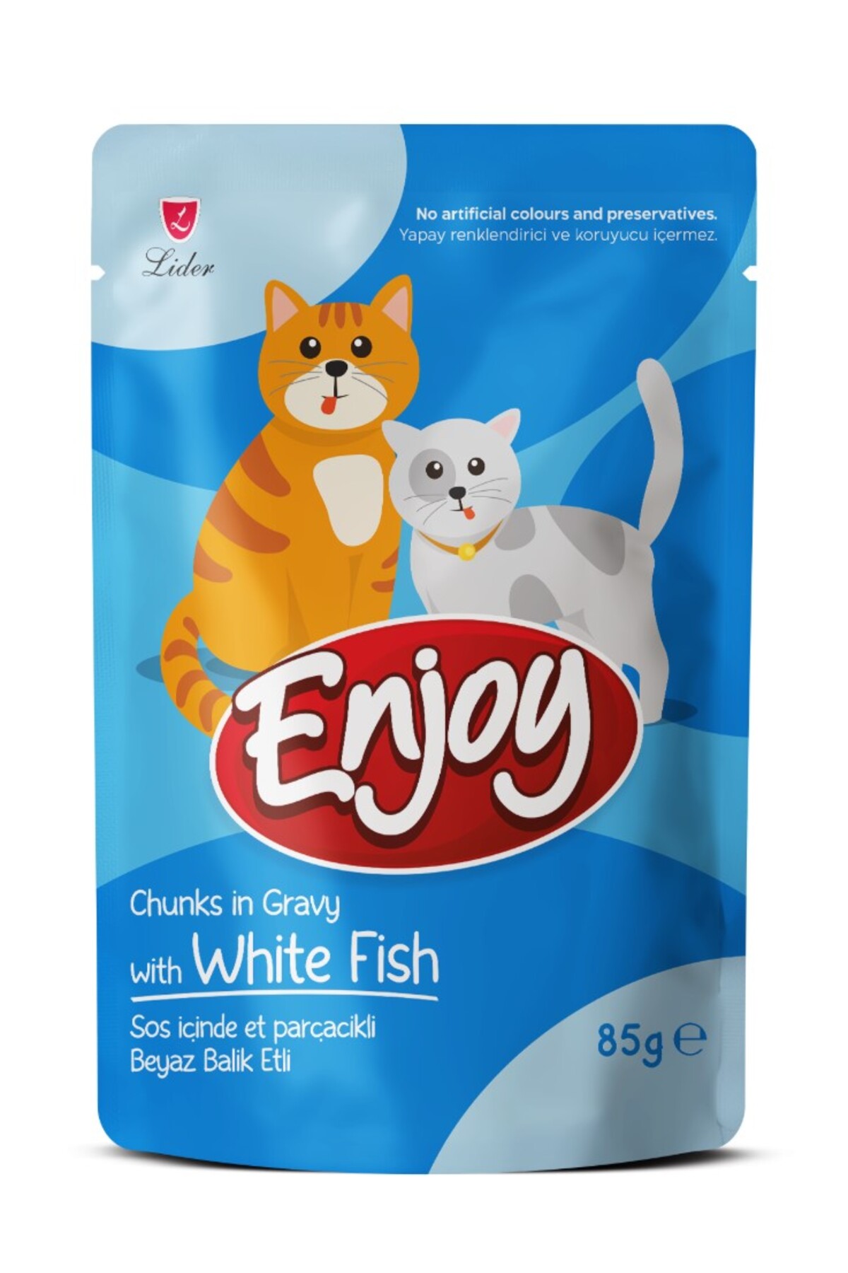 Enjoy Pouch Balıklı Kedi Konservesi 85 gr