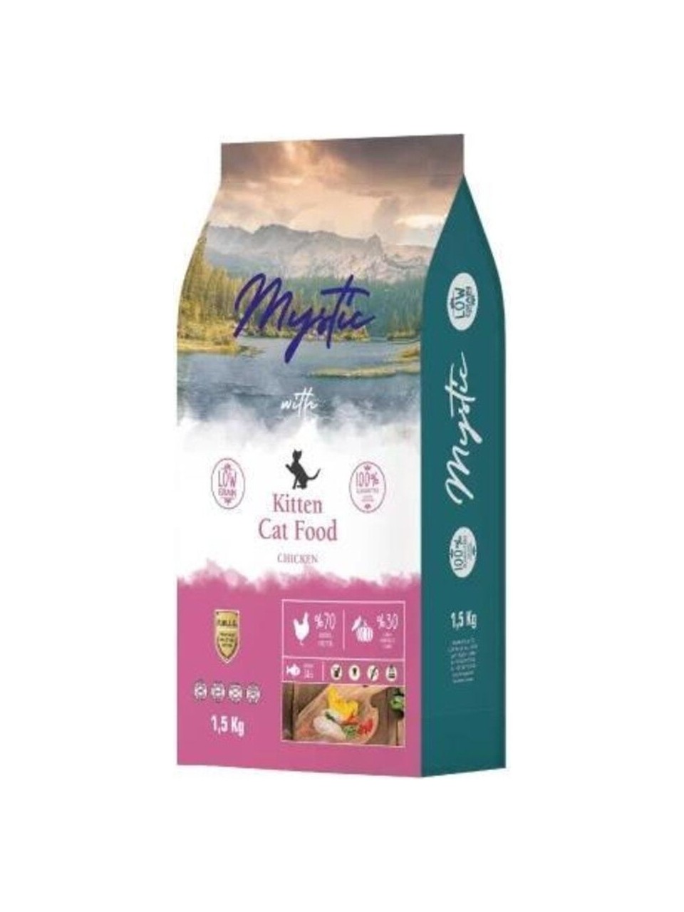 Mystic Az Tahıllı Yavru Kedi Maması Tavuklu 15 kg