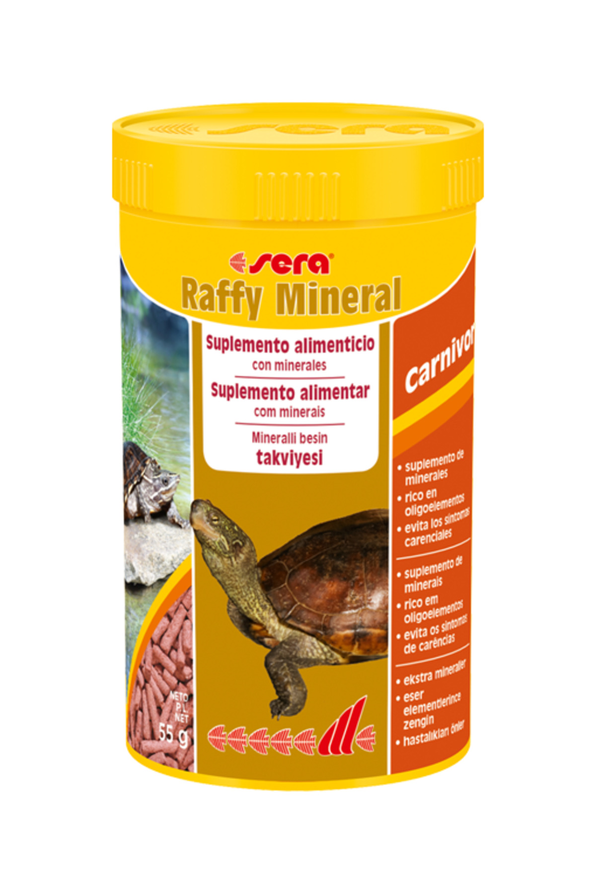 Sera Raffy Mineral Kaplumbağa Yemi 250 ml 55 gr