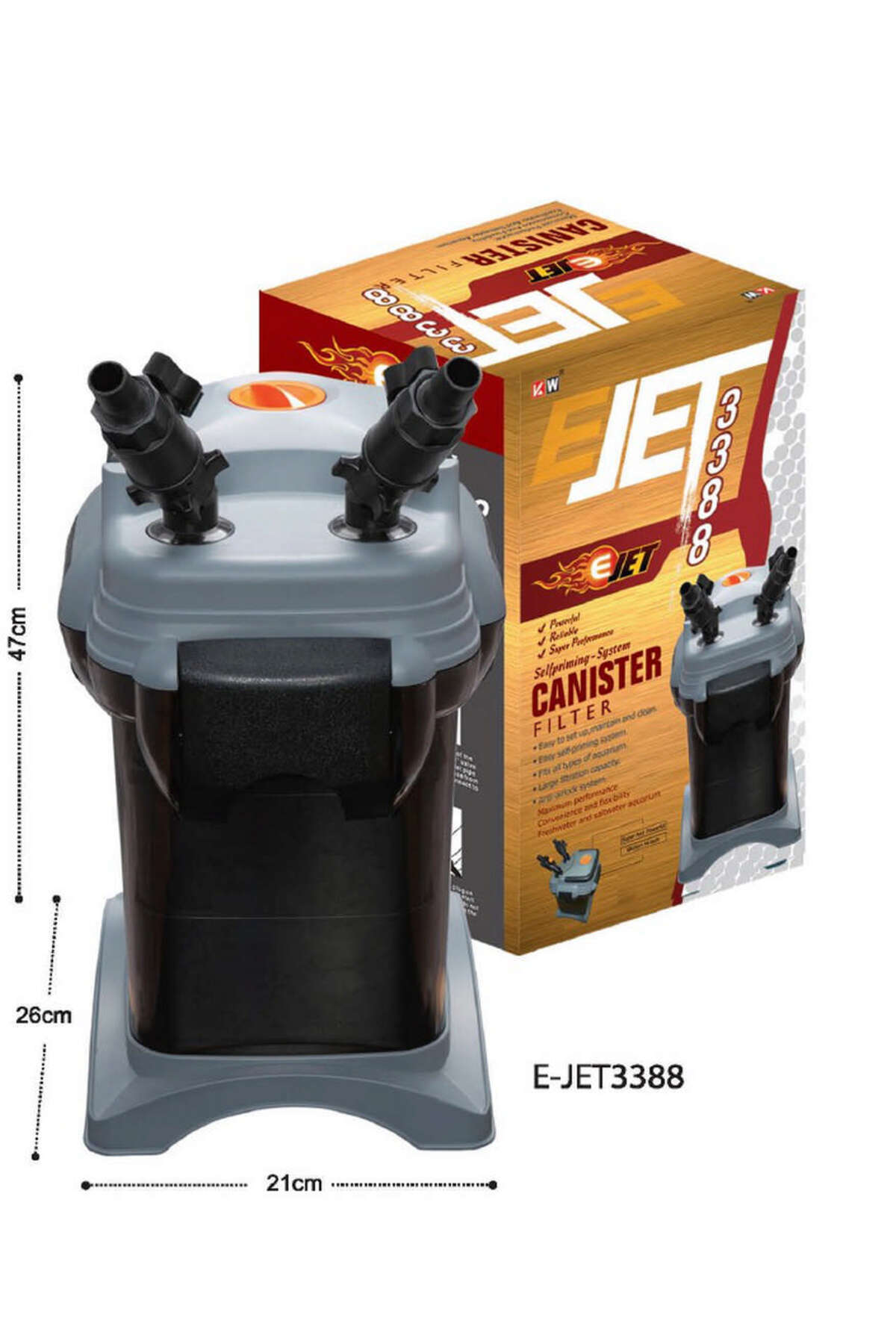 Jet 3388 Akvaryum Dış Filtre 2000 L/h