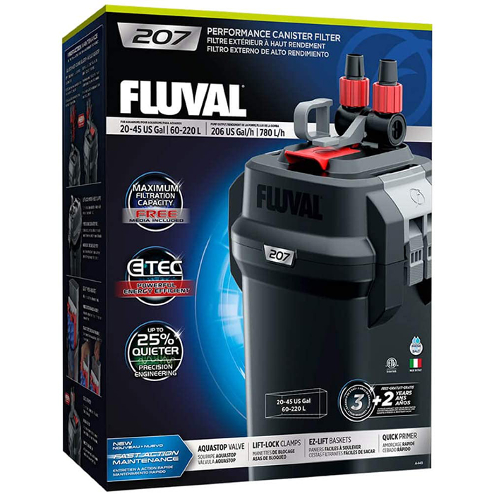 Fluval 207 Akvaryum Dış Filtre 780 l/h / 60-220 Lt