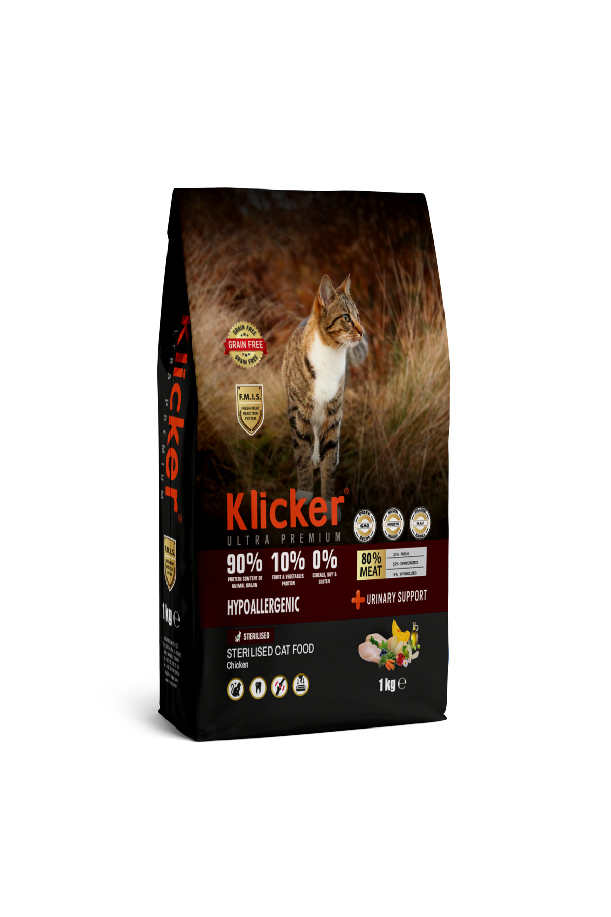 Klicker Tavuklu Kısır Yetişkin Kedi Maması 1 Kg