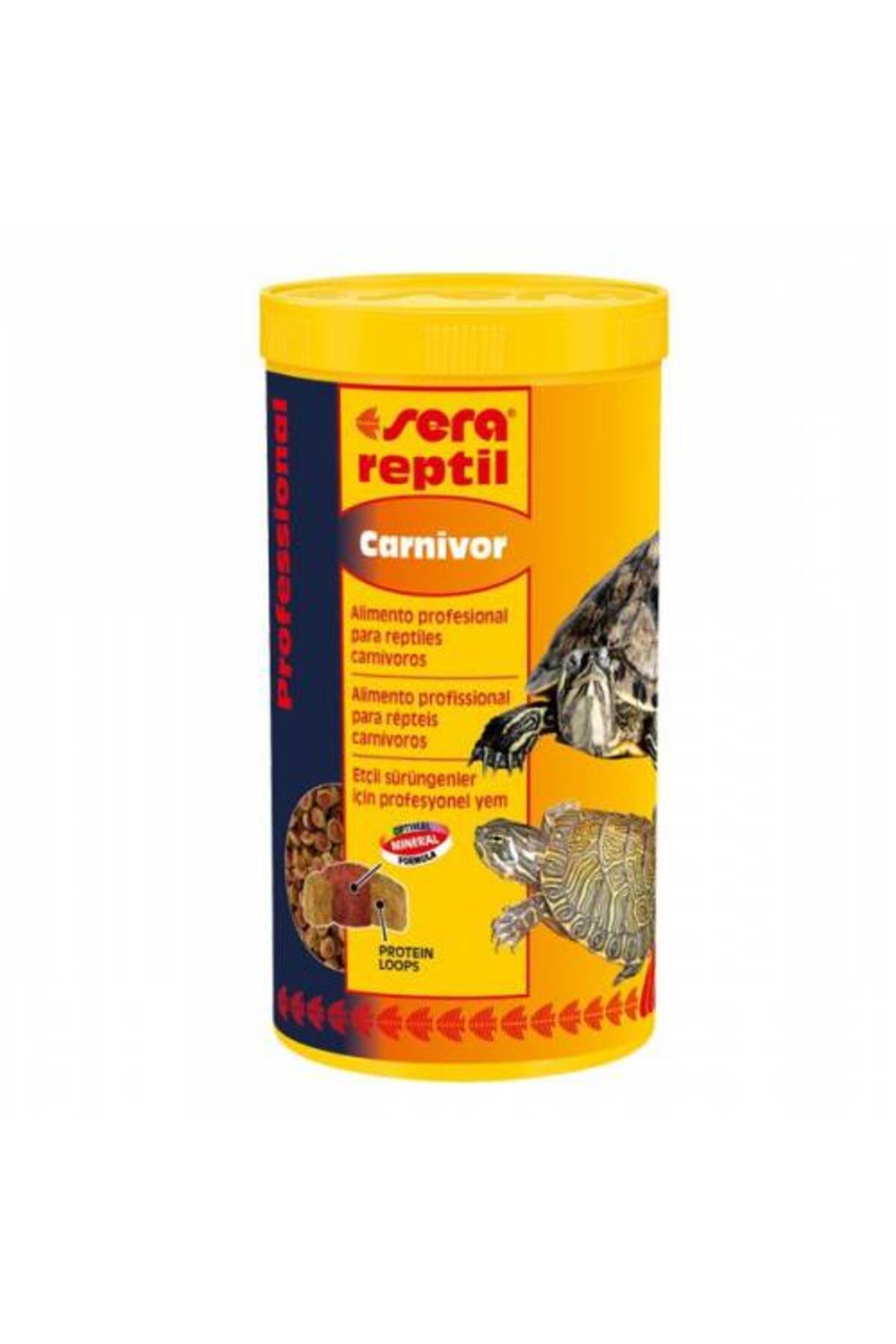 Sera Reptil Carnivor Etçil Kaplumbağa Sürüngen Yemi 250 ml 85 gr