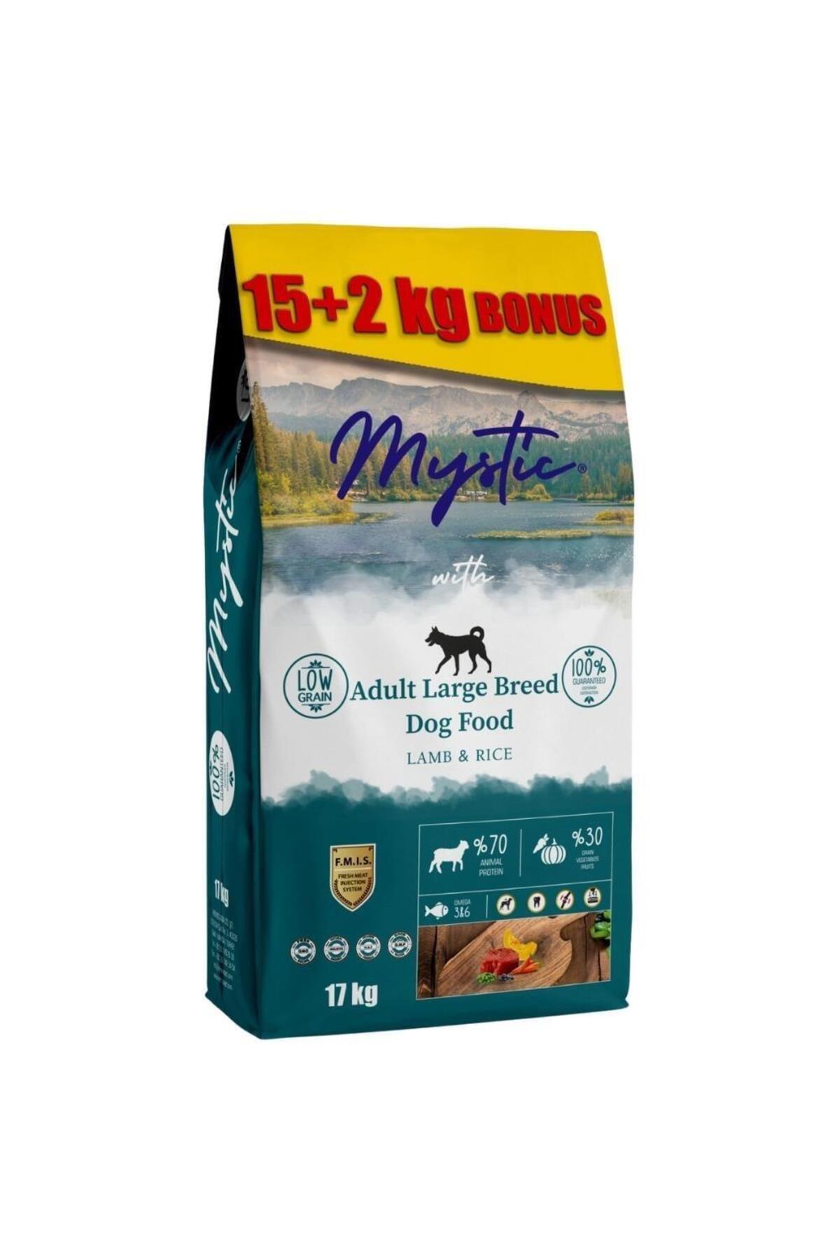 Mystic Az Tahıllı Kuzulu Yetişkin Köpek Maması 15+2 Kg