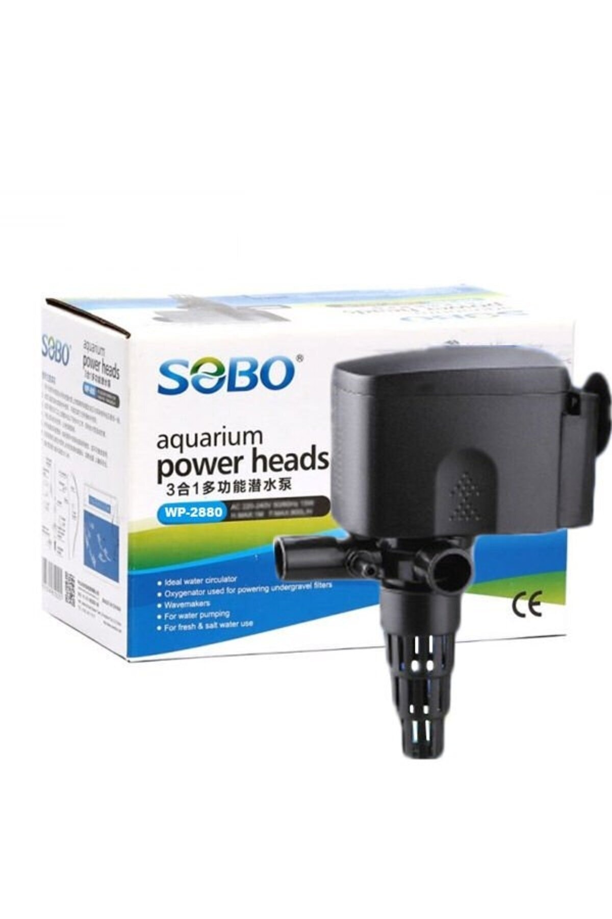Sobo WP-2880 Akvaryum Kafa Motoru 25W 1800 Lt/h