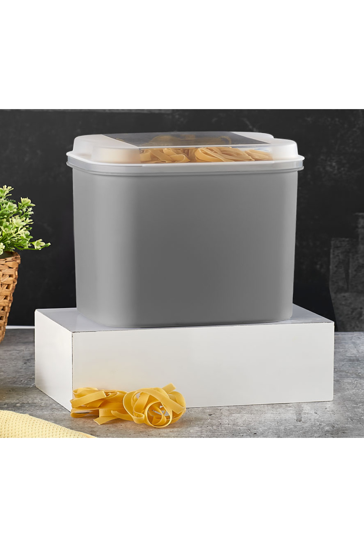 Masal Saklama Kabı Gri 10 Litre