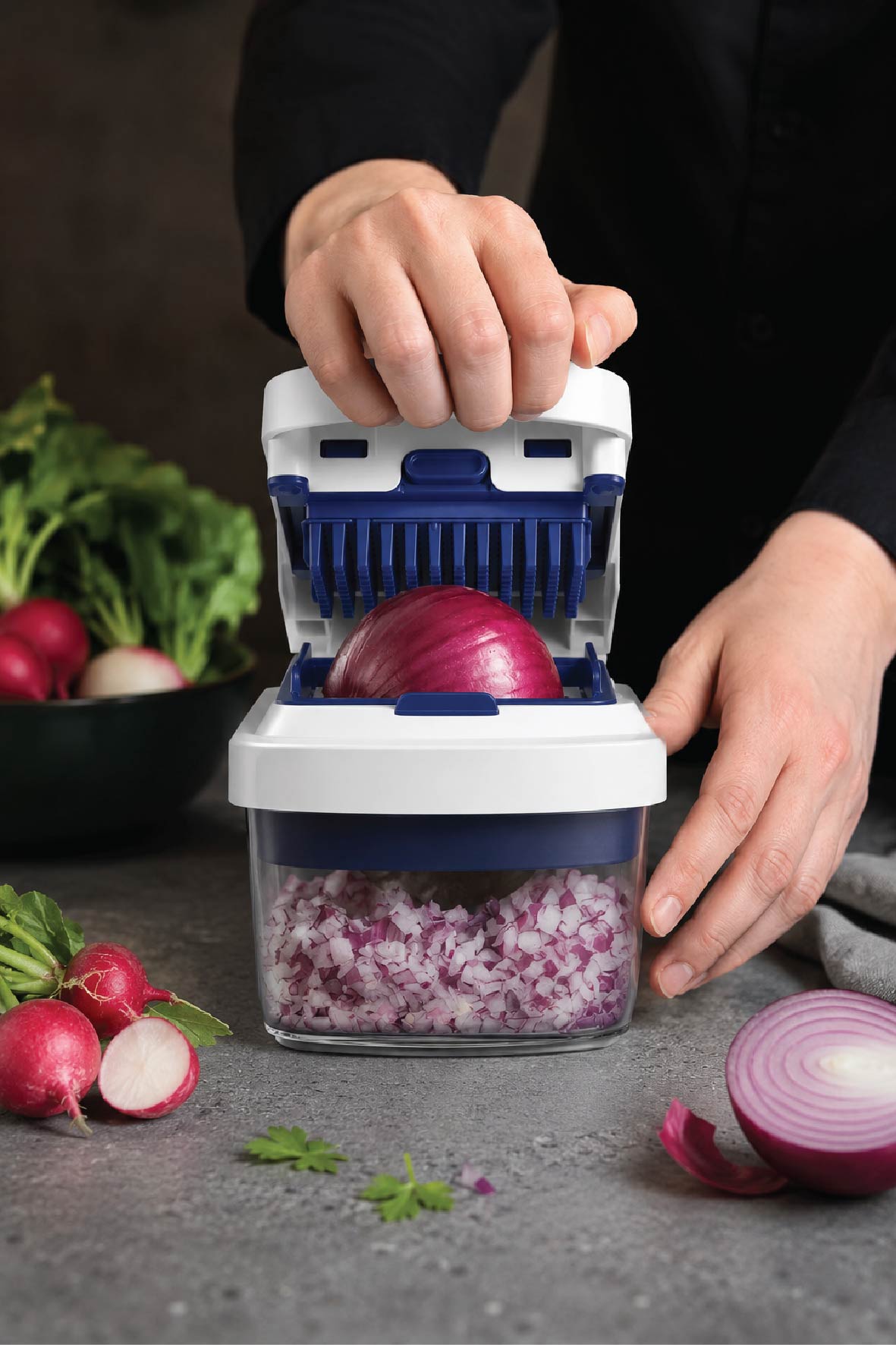 Chef 8'i 1 Arada Çok Amaçlı Meyve ve Sebze Rende Seti 1,8 L