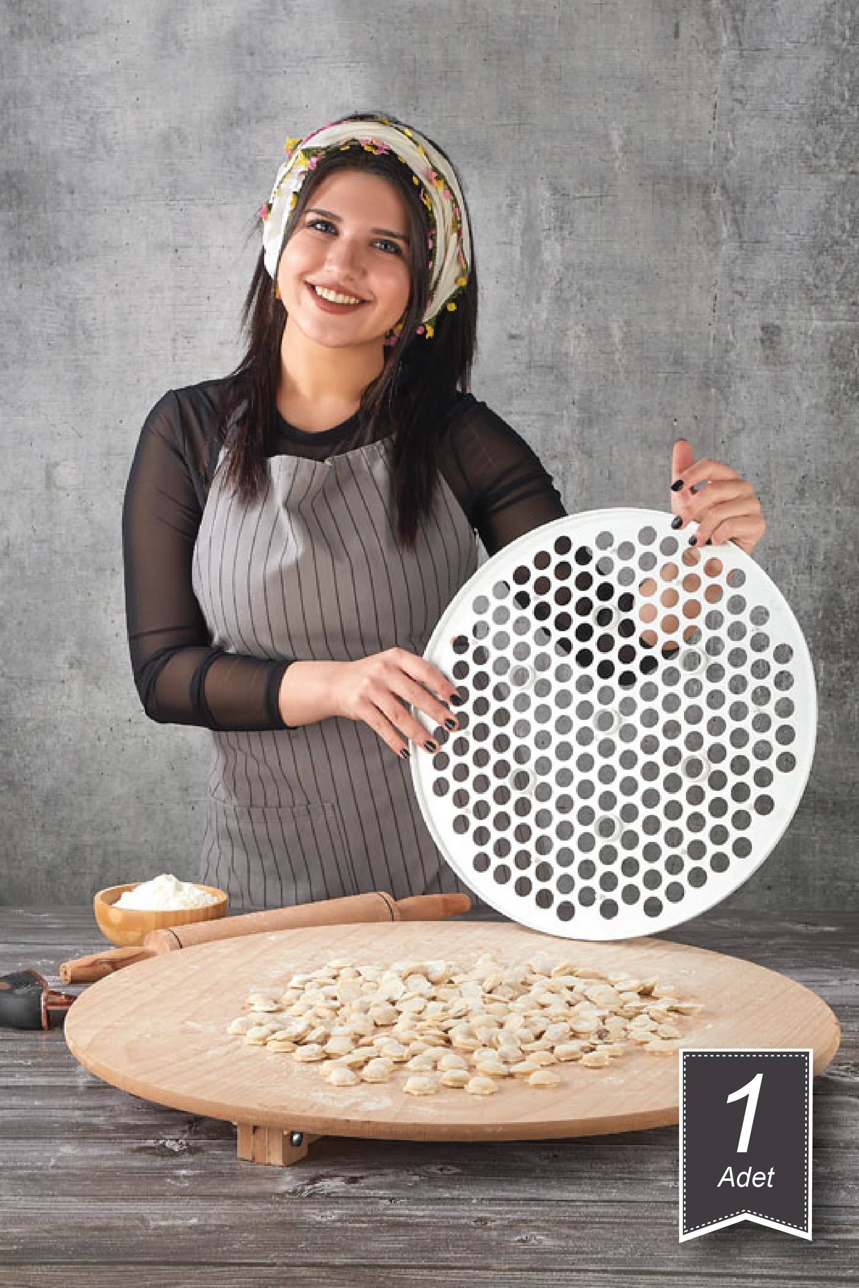 Yuvarlak Mantı Kalıbı, XL 40 cm (199 gözlü)