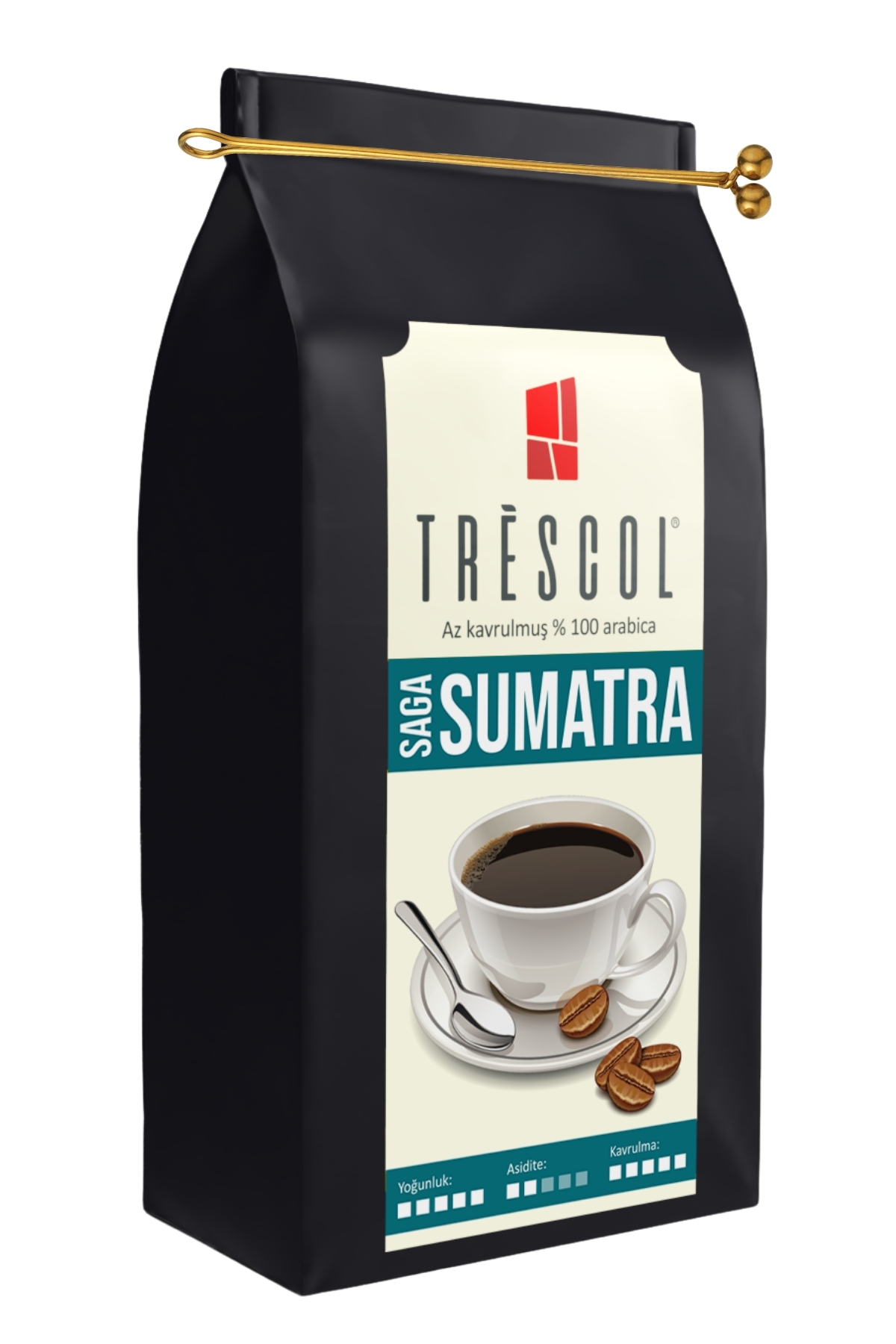 Trescol Sumatra Öğütülmüş Kahve 250 Gr + kahve ölçeği ve klips