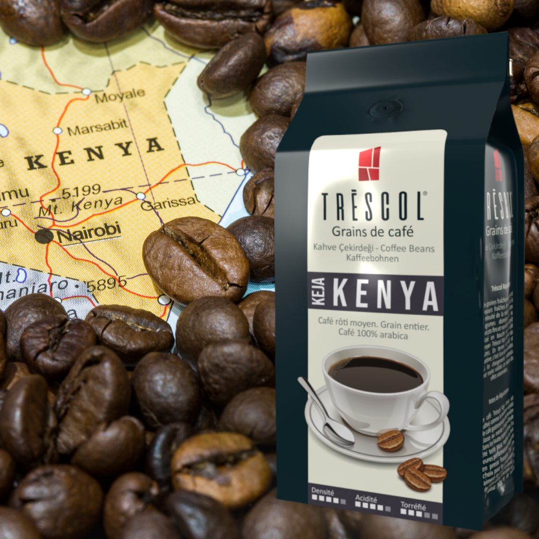 Trescol Kenya Öğütülmüş Kahve 250Gr + Trescol 40�lı Kağıt Filtre